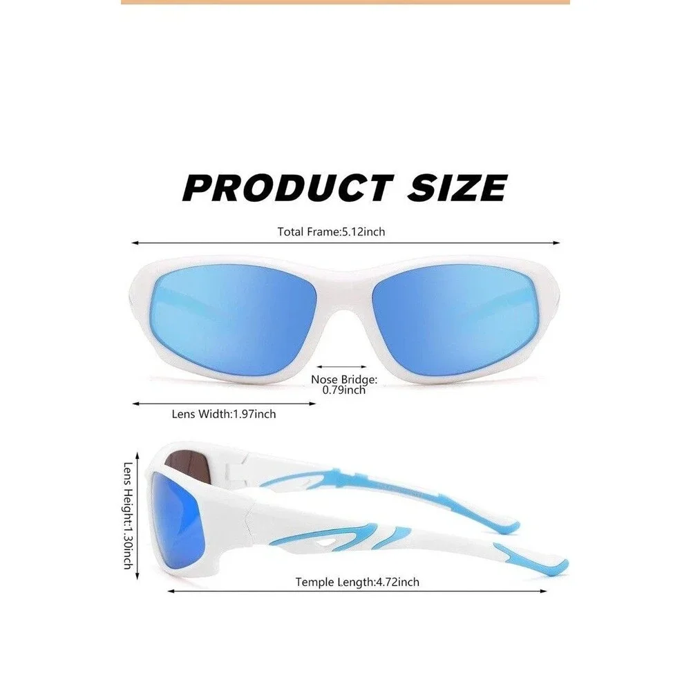 Pro Acme TR90 Unbreakable Polarized Sports Sunglasses for Boys & Girls 3/12Years